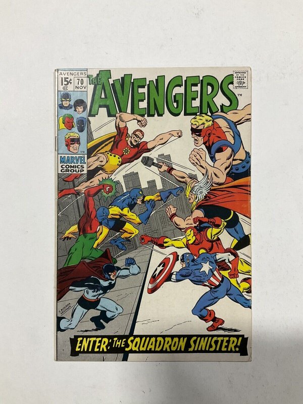 Avengers 70 Fine- Fn- 5.5 First Squadron Sinisterly And The Last Squadron Marvel