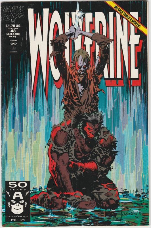 5 Wolverine Marvel Comic Books # 40 41 42 43 44 X-Men Cable Sabretooth J191