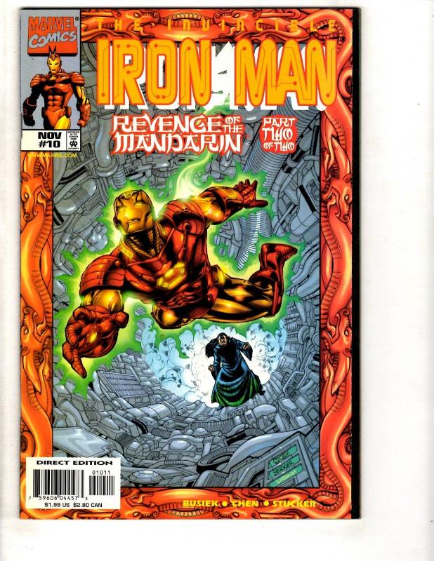 Lot Of 10 Iron Man Marvel Comic Books # 1 2 3 4 5 6 7 8 9 10 Avengers Hulk CR41