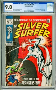 The Silver Surfer #7 (1969) CGC 9.0! OWW Pages!