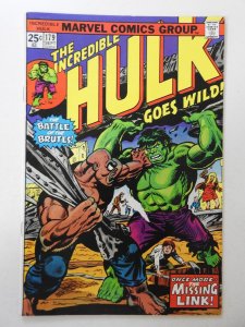 The Incredible Hulk #179 (1974) VG- Condition MVS intact! tape pull fc