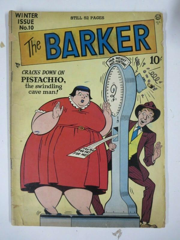 THE BARKER #10 (Quality, 12/1948) (GOOD) Carnie and Circus Golden Age tales!