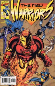 New Warriors, The (2nd Series) #9 FN ; Marvel | Iron Man Penultimate Issue