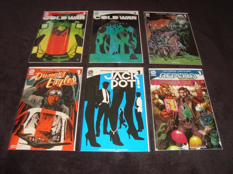 LOT OF 21 AFTERSHOCK COMICS # 1 ISSUES INCLUDING BABYTEETH AND DARK RED