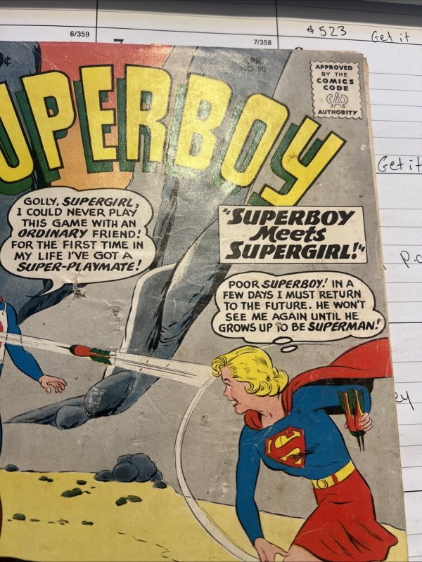 Superboy #80 (DC Comics April 1960)