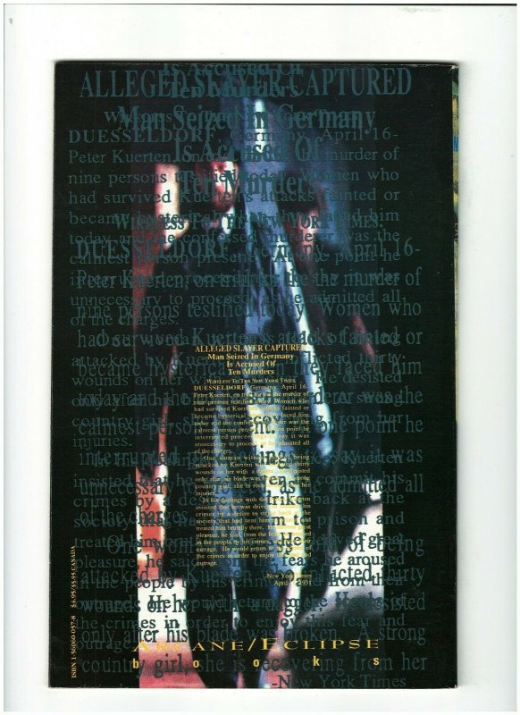 M #3 VF+ 8.5 Eclipse Comics 1990 Fritz Lang