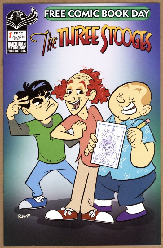 The Three Stooges #1 FCBD 2022 - Adrian Ropp Cover