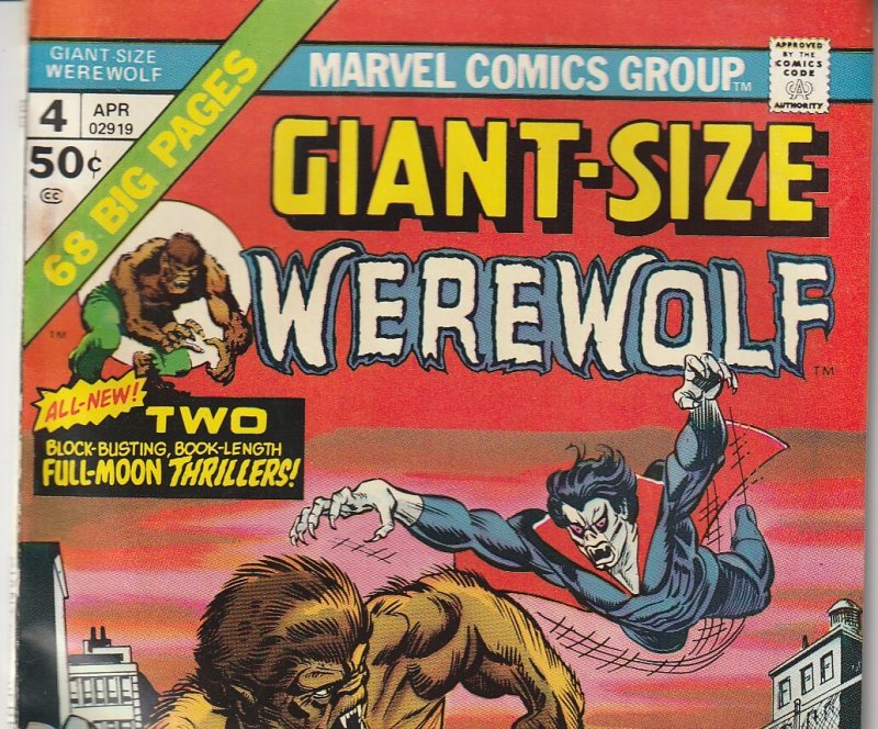 Giant Size Werewolf # 4  Morbius The Living Vampire