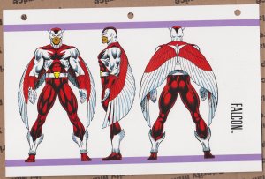 Official Handbook of the Marvel Universe Sheet- Falcon
