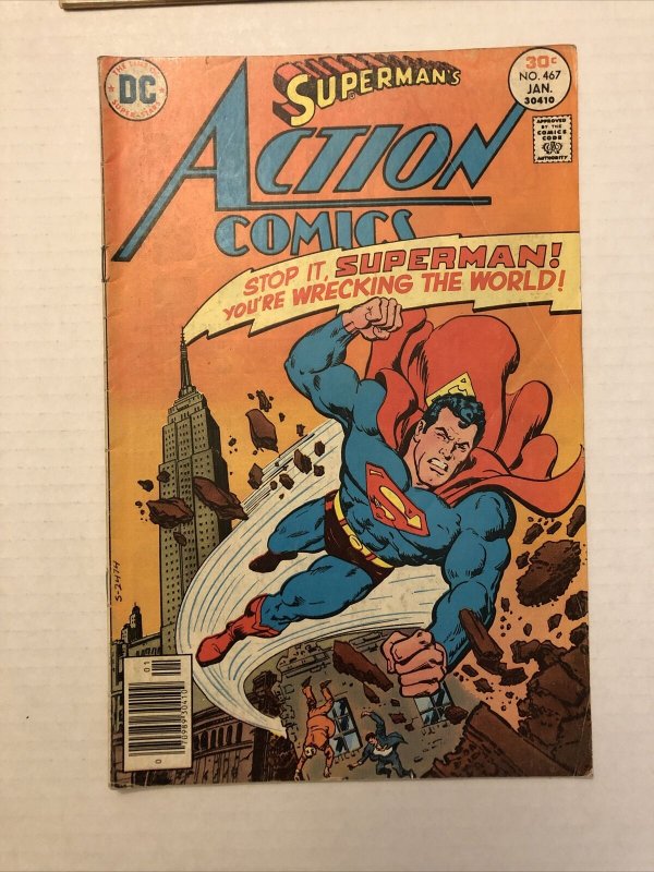 Action Comics #464 ,465, And 467 Lot Of 3