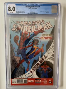 Amazing Spider-Man #7 - CGC  (2014 Marvel) * 1st Spider-UK * Earth-833