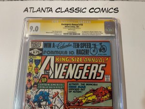 Avengers King Size Annual # 10 CGC Graded 9.0 Marvel Comic SIGNED By Golden JH7