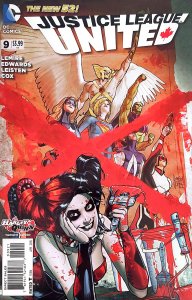 Justice League United #9 Harley Quinn Cover (2015)