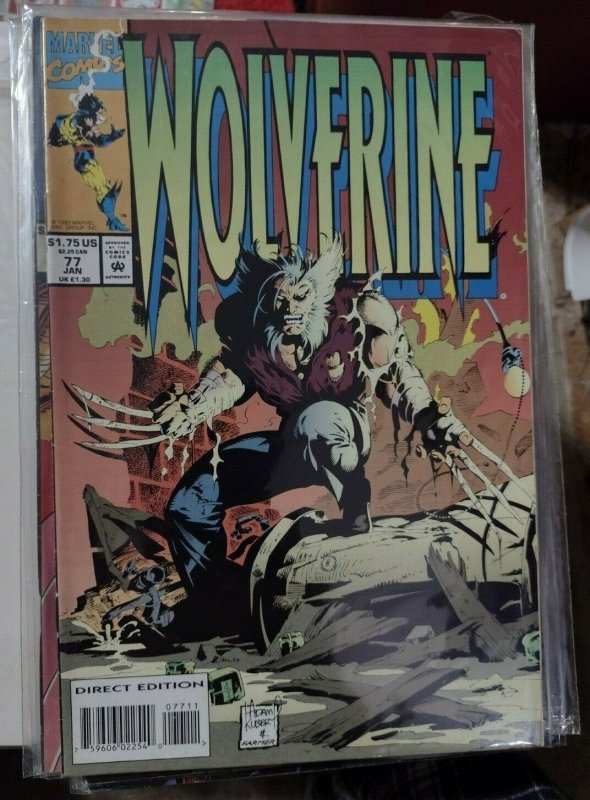 WOLVERINE # 77 1994 Marvel  lady deathstrike NO Adamantium 