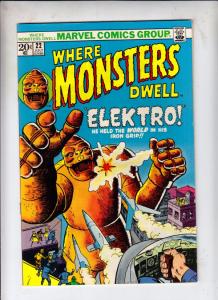 Where Monsters Dwell #22 (Jul-73) NM/NM- High-Grade Elektro