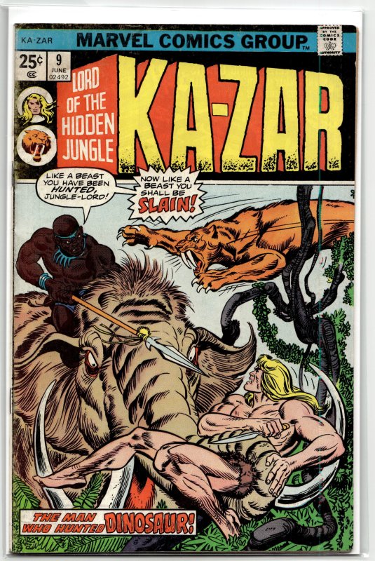 Ka-Zar #9 (1975) Ka-Zar