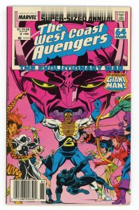 West Coast Avengers Annual #3 Black Panther Newsstand VF+