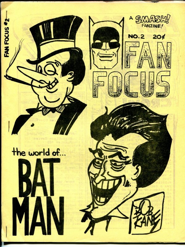 Fan Focus #2 1968-Batman & Robin-Bob Kane LA Comic Book Club-Evanier-FN 