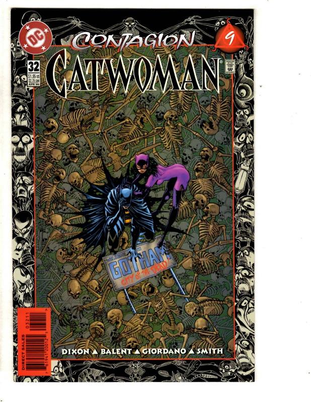 Lot Of 12 Catwoman DC Comic Books # 27 28 (2) 29 (2) 30 (3) 32 (2) 33 (2) SS7