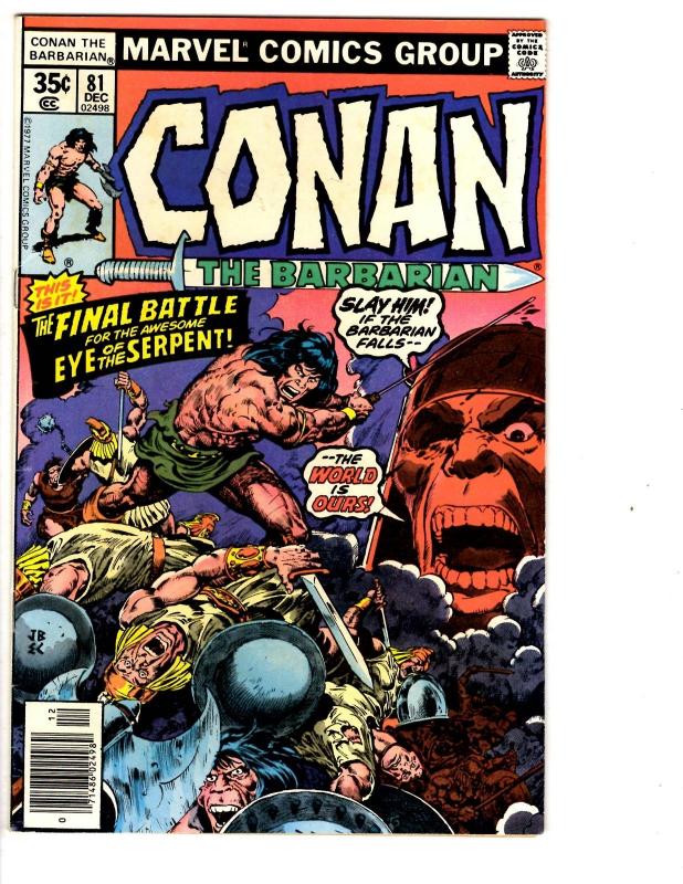 5 Conan the Barbarian Marvel Comic Books # 80 81 82 83 84 Thomas Buscema CB4