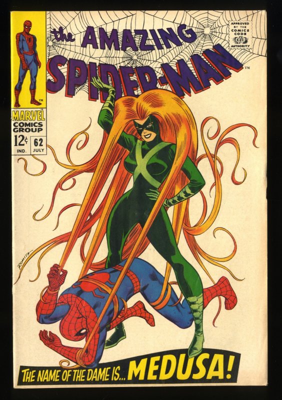 Amazing Spider-Man #62 FN+ 6.5 Medusa Appearance!