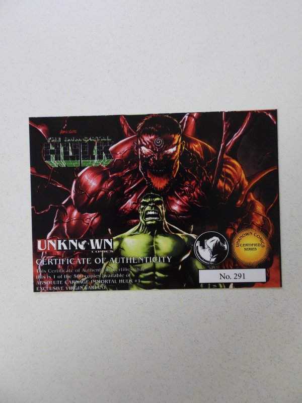 Absolute Carnage: Immortal Hulk Variant (2019) #291/500