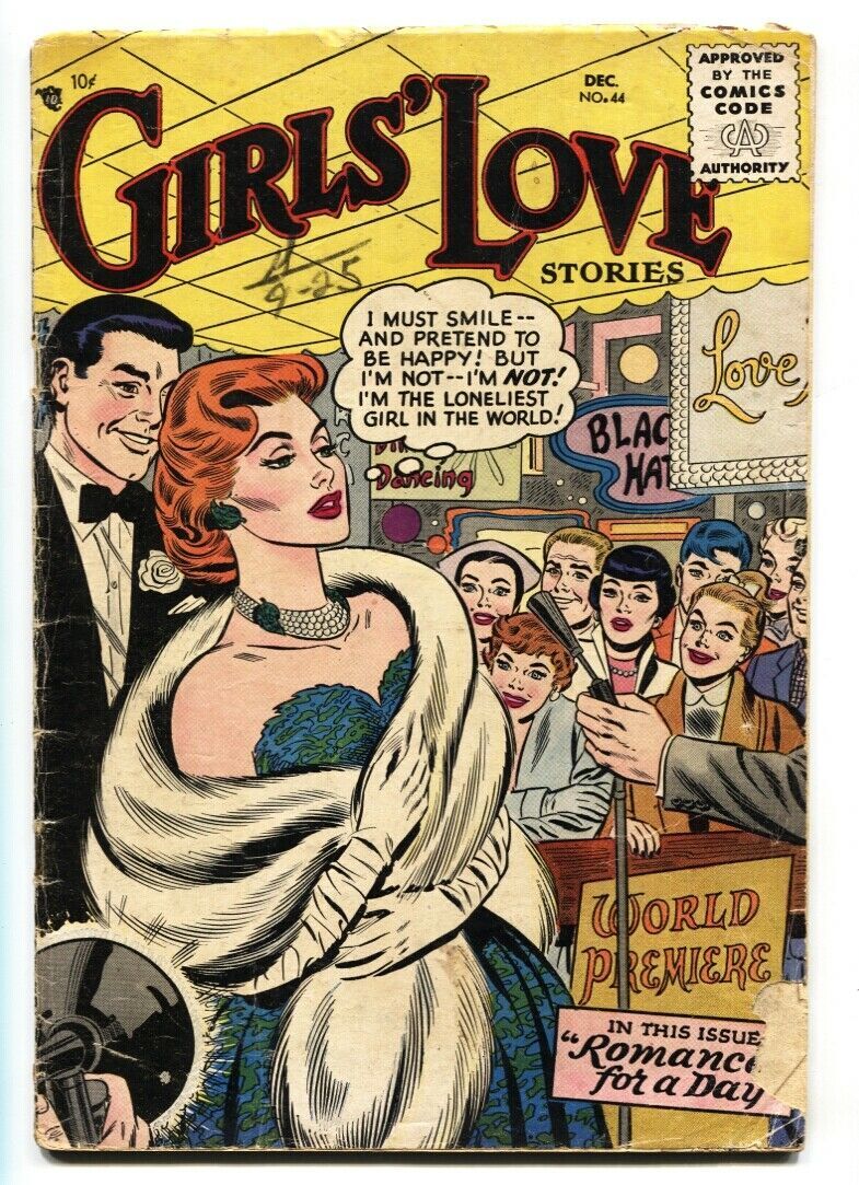 Girls Love Stories 44 1956 Romance For A Day Comic Book G Comic Books Silver Age Dc Comics 2114