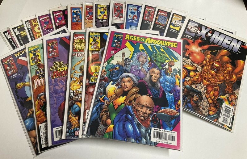 X-Men -1 1-4 6 8-24 26-275 With Annuals 90% Nm Near Mint Marvel 