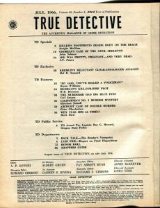 True Detective 7/1966-pulp thrills-gun moll-AWOL Skeleton-VG