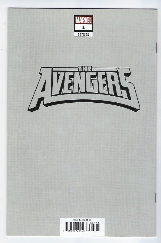 AVENGERS 1 (2023) NM- JTC VISION NEGATIVE SPACE VARIANT JOHN TYLER