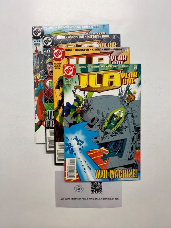 4 JLA DC Comic Books # 7 10 11 12 Robin Batman Superman Wonder Woman 77 JS42