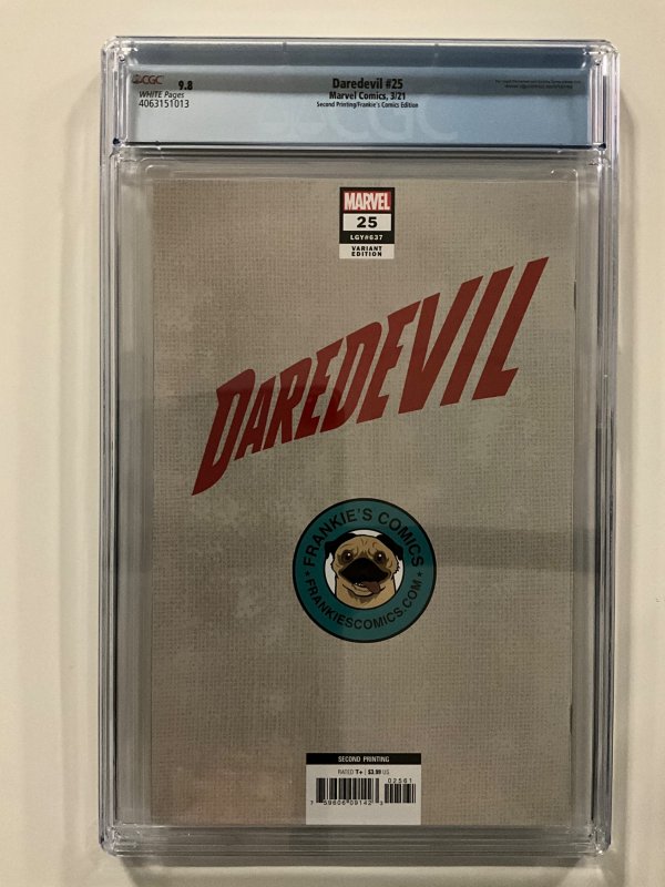 Daredevil #25 Second Printing Frankie’s Comics Edition