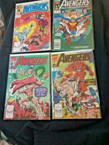 THE AVENGERS #290 302 306 307 Lot of 4 Marvel Comics 1989 VF 