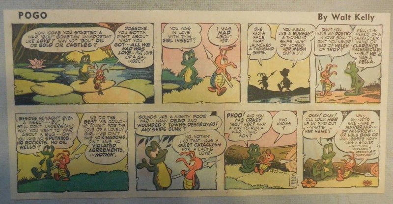 Pogo Sunday by Walt Kelly from 2/9/1958 Third Page Size!