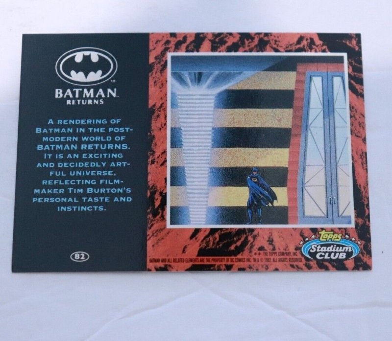 1992 Batman Returns Stadium Club #82 