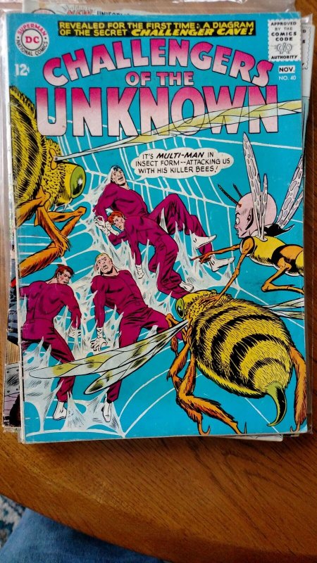 CHALLENGERS OF THE UNKNOWN #40(DC,1964) Condition VG