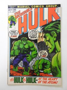 The Incredible Hulk #156 (1972) Hulk vs Hulk! Beautiful VF-NM Condition!!!