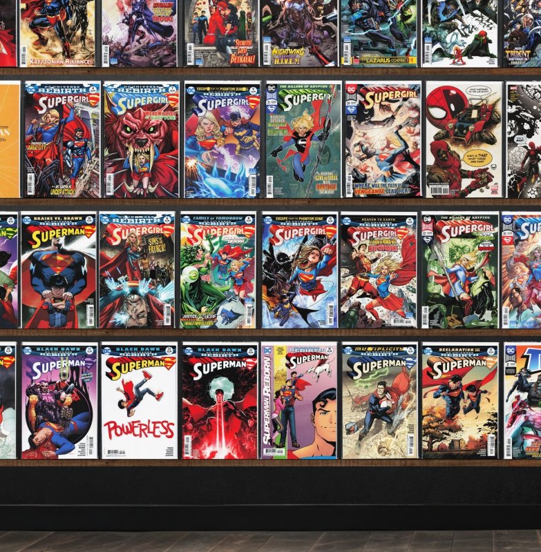 Huge Lot 140+ Comics with Superman, Titans, Supergirl, Spider-Man & More!