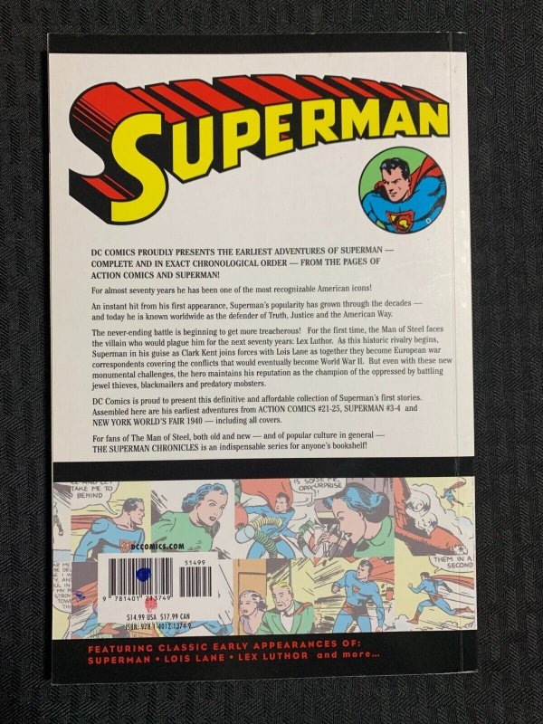 2007 SUPERMAN CHRONICLES Volume 3 SC TPB VF 8.0 1st Print DC Comics