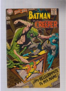 BRAVE AND BOLD #80 - NEAL ADAMS ART/EARLY CREEPER APPEARANCE (5.5/6) 1968