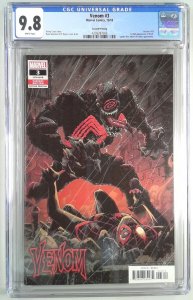VENOM 3 (2018) CGC 9.8 1ST APPEARANCE KNULL 2ND PRINTING (SLAB GRADE)