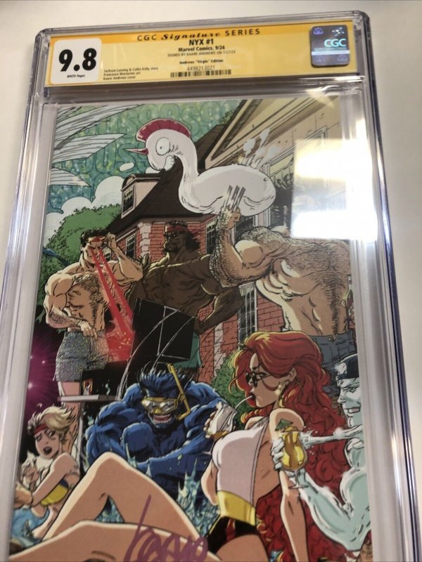 NYX (2024) # 1 (CGC 9.8 SS) Signed Kaare Andrews *  Marvel Comics * Virgin