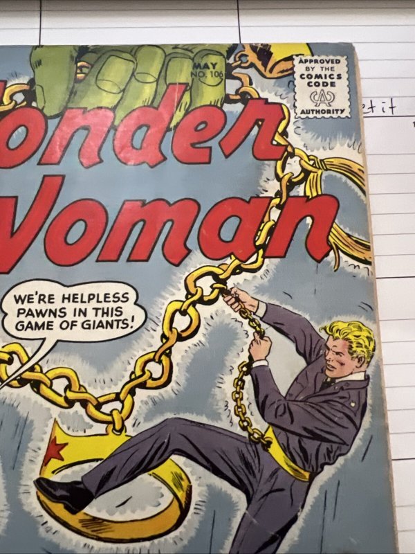 Wonder Woman #106 GD 1959