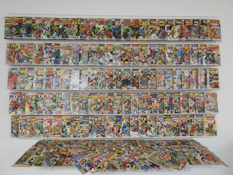 Huge Lot 190+ Low Grade Mostly Bronze Comics W/ Hulk, Thor, +More see desc