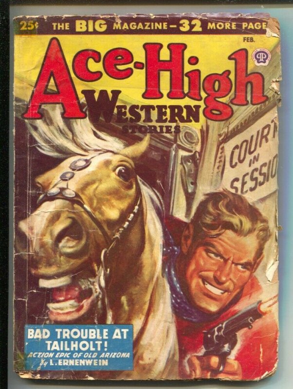 Ace-High Western-2/1948-Popular-pulp stories-gunfight coverTom Roan-Harold F ...