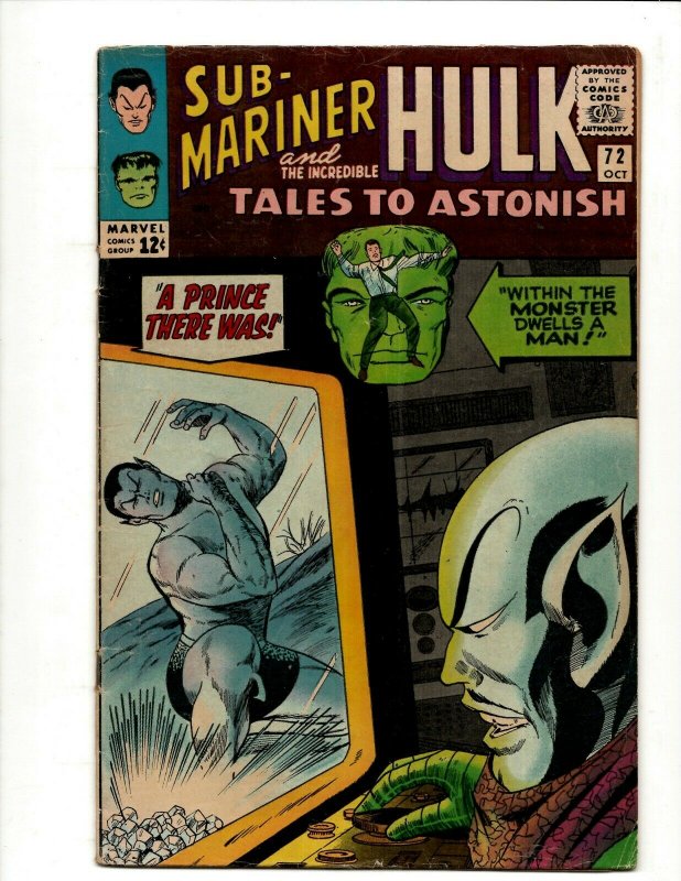 Tales To Astonish # 72 FN Marvel Comic Book Giant Man & Incredible Hulk BJ1