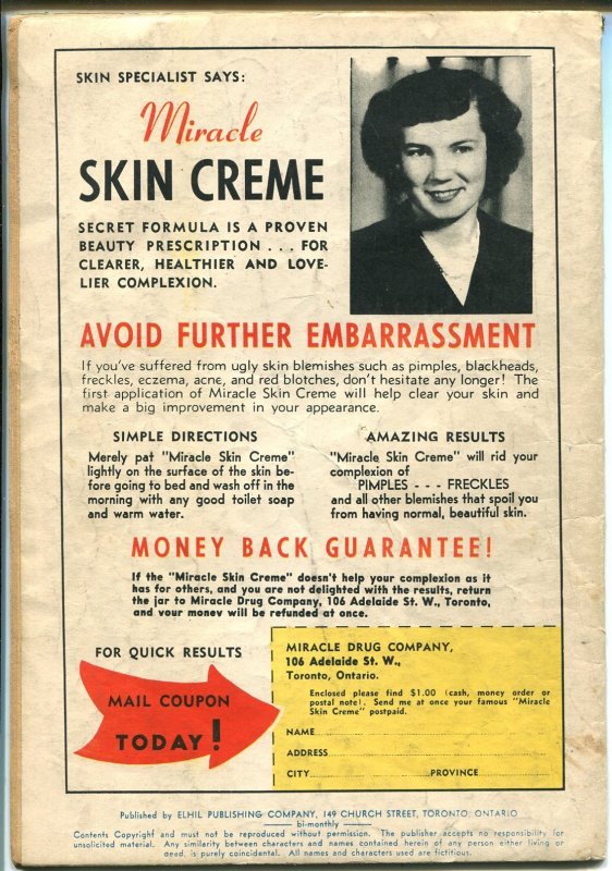 Startling #22 1951-Atlas-rare Canadian issue-pre-code horror-Wolverton-FN MINUS