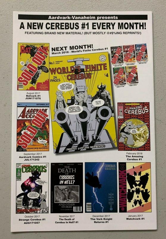 The Amazing Cerebus 2018 Special 41st Anniversary Issue Dave Sim (9.0) 