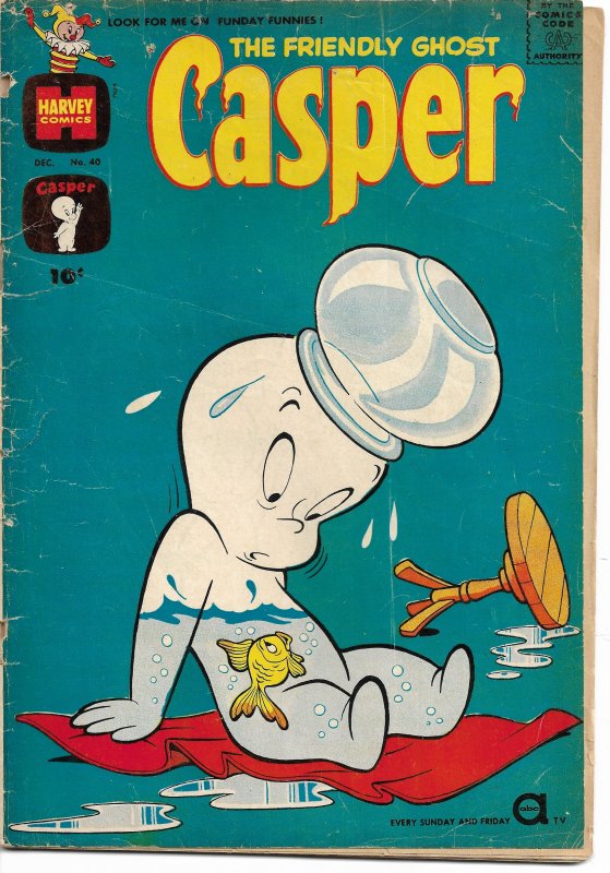 The Friendly Ghost Casper #40 (1961) GD | Comic Books - Silver Age, Harvey, Casper, Cartoon Character / HipComic The Friendly Ghost Casper #40 (1961) GD | Comic Books - Silver Age, Harvey, Casper, Cartoon Character / HipComic