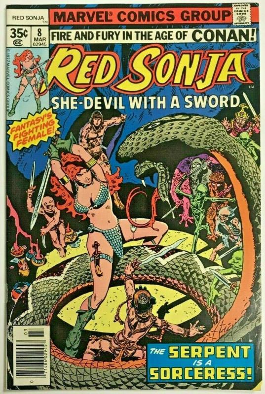 RED SONJA#8 FN/VF 1978 MARVEL BRONZE AGE COMICS